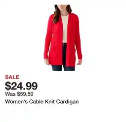 Belk Women's Cable Knit Cardigan offer