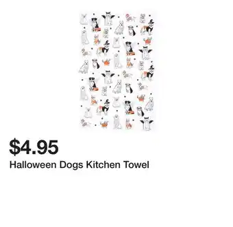 Belk Halloween Dogs Kitchen Towel offer