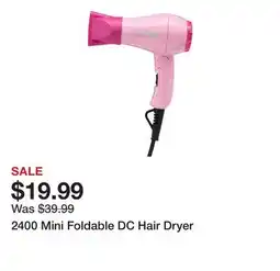 Belk 2400 Mini Foldable DC Hair Dryer offer