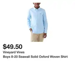 Belk Vineyard Vines Boys 8-20 Seawall Solid Oxford Woven Shirt offer