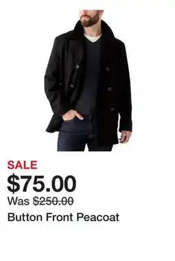 Belk Button Front Peacoat offer