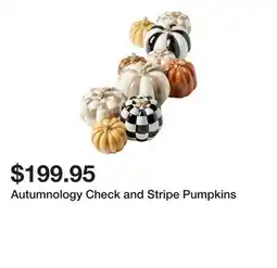 Belk Autumnology Check and Stripe Pumpkins offer