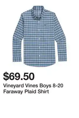 Belk Vineyard Vines Boys 8-20 Faraway Plaid Shirt offer