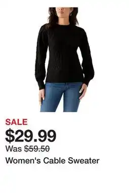 Belk Women's Cable Sweater offer