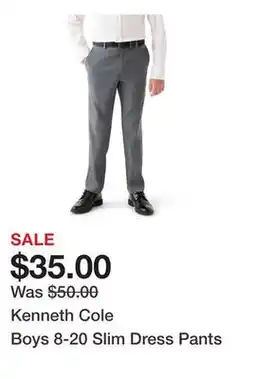 Belk Kenneth Cole Boys 8-20 Slim Dress Pants offer