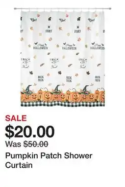 Belk Pumpkin Patch Shower Curtain offer