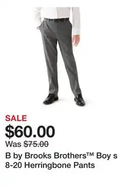 Belk B by Brooks Brothers Boy s 8-20 Herringbone Pants offer