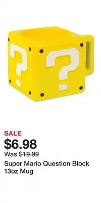 Game Stop Super Mario Question Block 13oz Mug offer