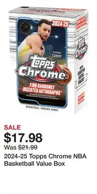 Game Stop 2024-25 Topps Chrome NBA Basketball Value Box offer