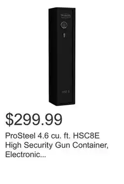 Costco ProSteel 4.6 cu. ft. HSC8E High Security Gun Container, Electronic Lock offer