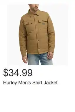 Costco Hurley Men's Shirt Jacket offer