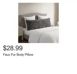 Costco Faux Fur Body Pillow offer