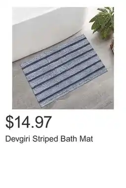 Costco Devgiri Striped Bath Mat offer