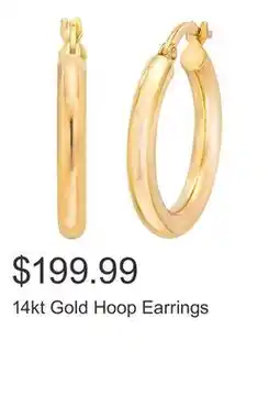 Costco 14kt Gold Hoop Earrings offer