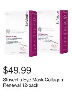 Costco Strivectin Eye Mask Collagen Renewal 12-pack offer