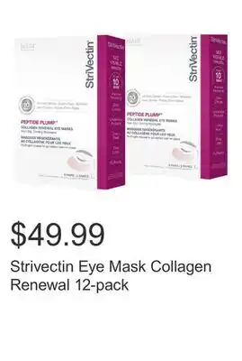 Costco Strivectin Eye Mask Collagen Renewal 12-pack offer