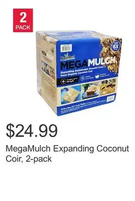 Costco MegaMulch Expanding Coconut Coir, 2-pack offer