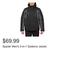 Costco Spyder Men's 3-in-1 Systems Jacket offer