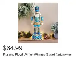 Costco Fitz and Floyd Winter Whimsy Guard Nutcracker offer