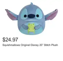 Costco Squishmallows Original Disney 20 Stitch Plush offer