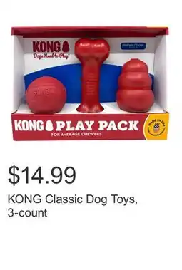Costco KONG Classic Dog Toys, 3-count offer