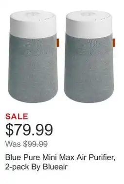 Costco Blue Pure Mini Max Air Purifier, 2-pack By Blueair offer
