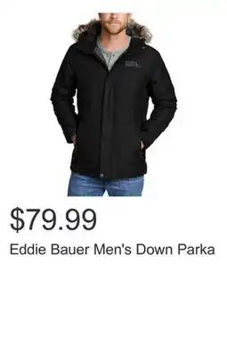 Costco Eddie Bauer Men's Down Parka offer