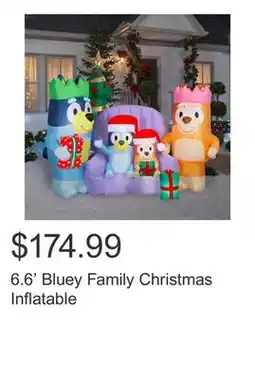 Costco 6.6' Bluey Family Christmas Inflatable offer
