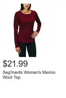 Costco Seg'ments Women's Merino Wool Top offer