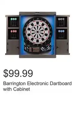 Costco Barrington Electronic Dartboard with Cabinet offer