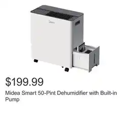Costco Midea Smart 50-Pint Dehumidifier with Built-in Pump offer