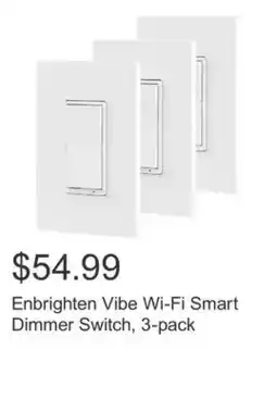 Costco Enbrighten Vibe Wi-Fi Smart Dimmer Switch, 3-pack offer