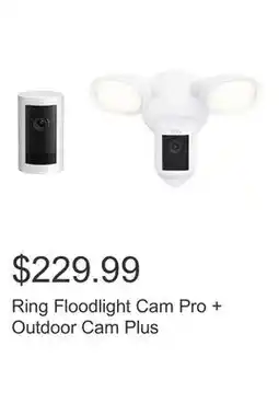 Costco Ring Floodlight Cam Pro + Outdoor Cam Plus offer