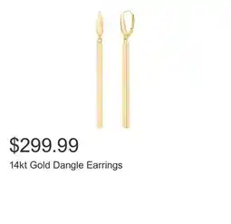 Costco 14kt Gold Dangle Earrings offer
