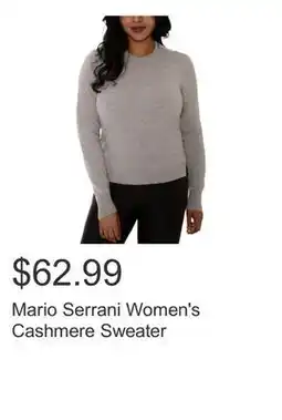 Costco Mario Serrani Women's Cashmere Sweater offer