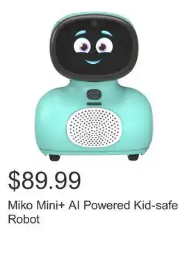 Costco Miko Mini+ AI Powered Kid-safe Robot offer