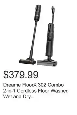 Costco Dreame FloorX 302 Combo 2-in-1 Cordless Floor Washer, Wet and Dry Vacuum Cleaner offer