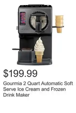 Costco Gourmia 2 Quart Automatic Soft Serve Ice Cream and Frozen Drink Maker offer