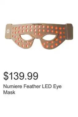 Costco Numiere Feather LED Eye Mask offer