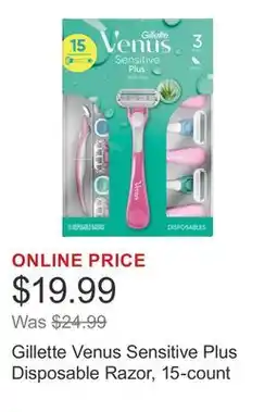 Costco Gillette Venus Sensitive Plus Disposable Razor, 15-count offer