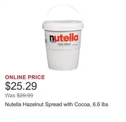 Costco Nutella Hazelnut Spread with Cocoa, 6.6 lbs offer