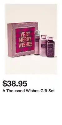 Bath & Body Works A Thousand Wishes Gift Set offer