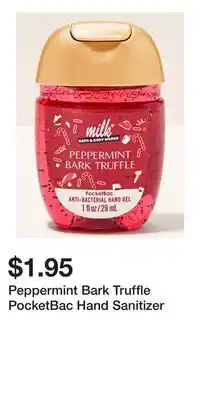 Bath & Body Works Peppermint Bark Truffle PocketBac Hand Sanitizer offer