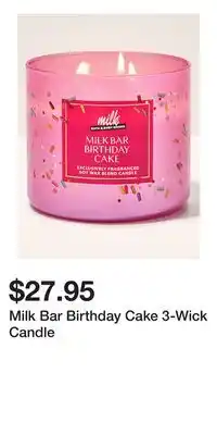 Bath & Body Works Milk Bar Birthday Cake 3-Wick Candle offer