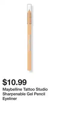 Ulta Beauty Maybelline Tattoo Studio Sharpenable Gel Pencil Eyeliner offer