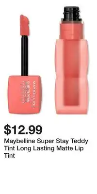 Ulta Beauty Maybelline Super Stay Teddy Tint Long Lasting Matte Lip Tint offer
