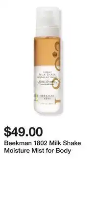 Ulta Beauty Beekman 1802 Milk Shake Moisture Mist for Body offer
