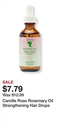 Ulta Beauty Camille Rose Rosemary Oil Strengthening Hair Drops offer