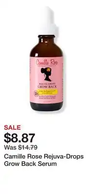 Ulta Beauty Camille Rose Rejuva-Drops Grow Back Serum offer