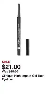 Ulta Beauty Clinique High Impact Gel Tech Eyeliner offer